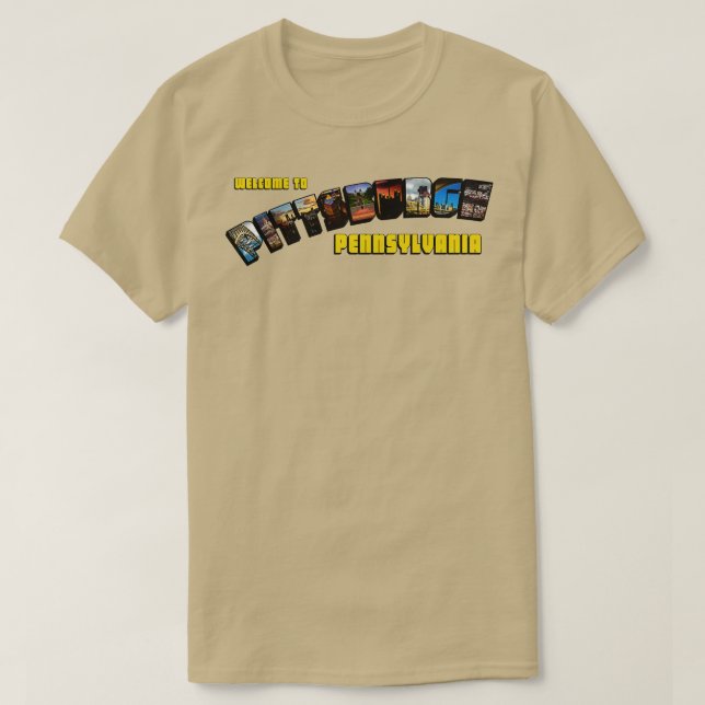 PITTSBURGH POST-KARTE T-Shirt (Design vorne)