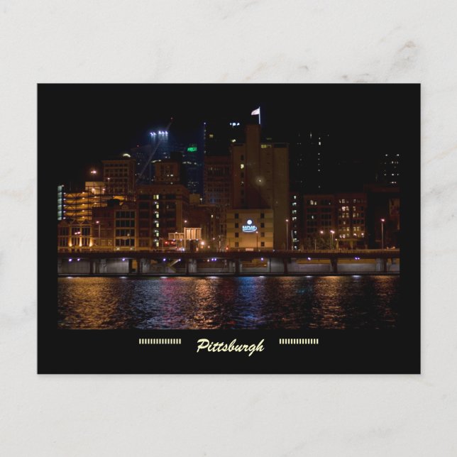 Pittsburgh Postcard - Mon Wharf Postkarte (Vorderseite)