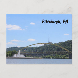 Pittsburgh Postcard Pennsylvania Vacation Souvenir Postkarte