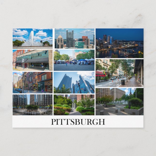Pittsburgh Postcard Postkarte (Vorderseite)