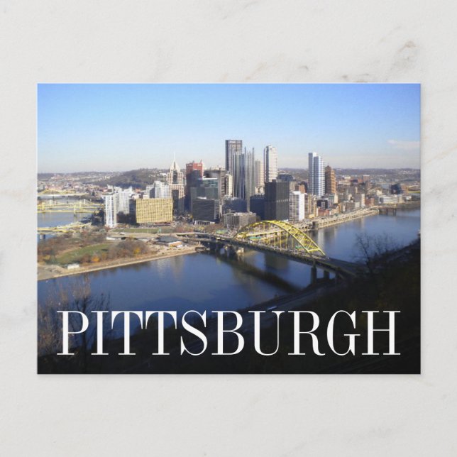 Pittsburgh Postkarte (Vorderseite)