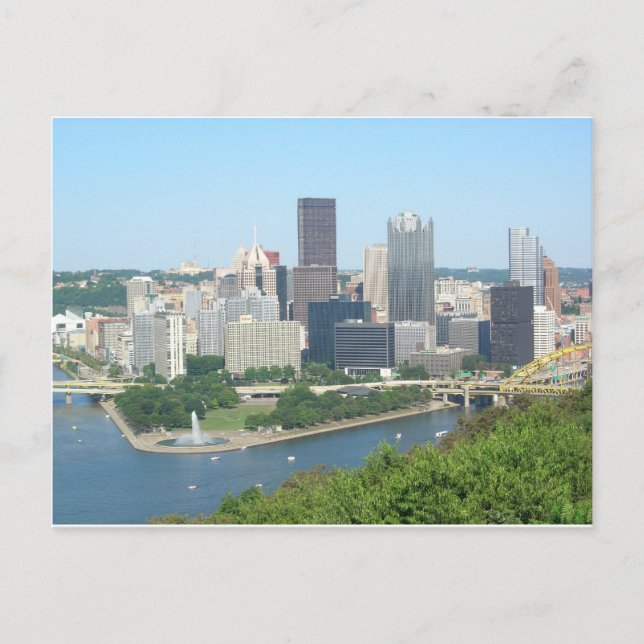 Pittsburgh Postkarte (Vorderseite)