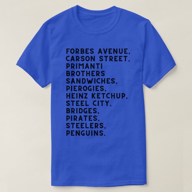 Pittsburgh Proud T-Shirt (Design vorne)