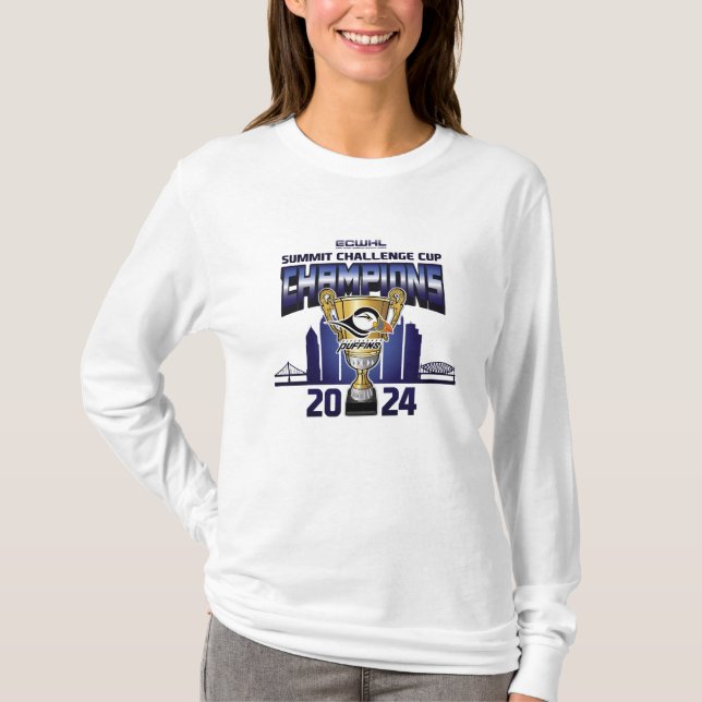 Pittsburgh Puffins Summit Challenge Cup Champions T-Shirt (Vorderseite)