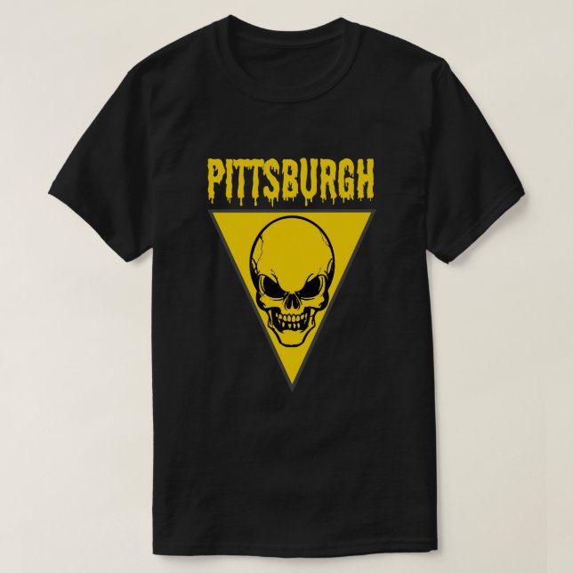 Pittsburgh Skull T-Shirt (Design vorne)