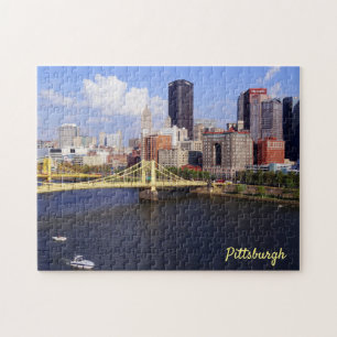 Pittsburgh-Skyline Allegheny Fluss Clemente Brück