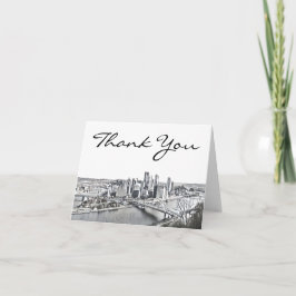 Pittsburgh Skyline Danke Karte