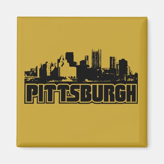 Pittsburgh Skyline Magnet (Vorne)