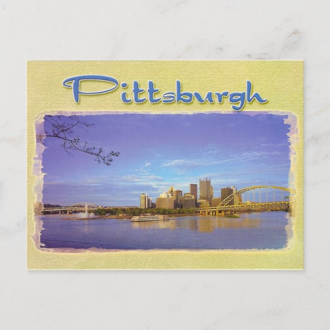 PITTSBURGH SKYLINE POSTKARTE (Vorderseite)