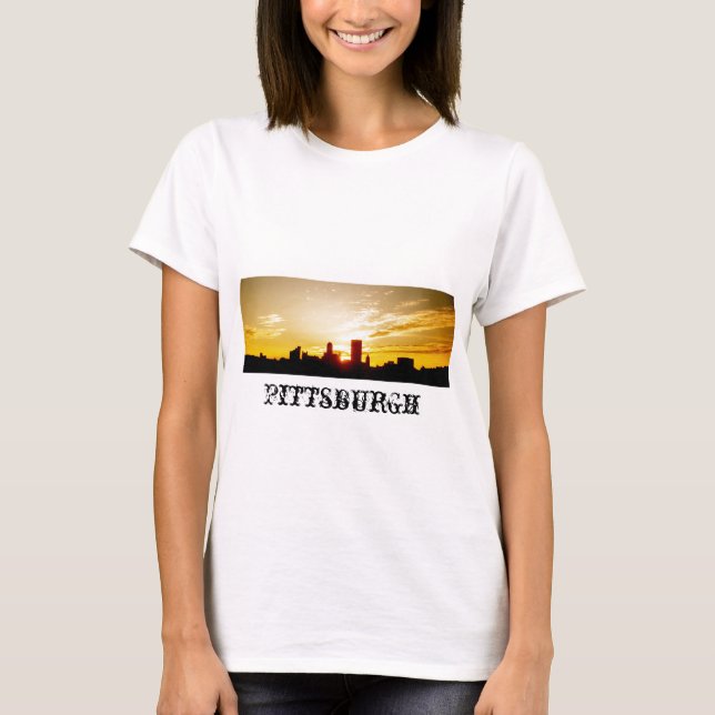 Pittsburgh-Skyline T-Shirt (Vorderseite)