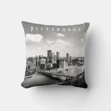Pittsburgh Skyline Throw Kissen