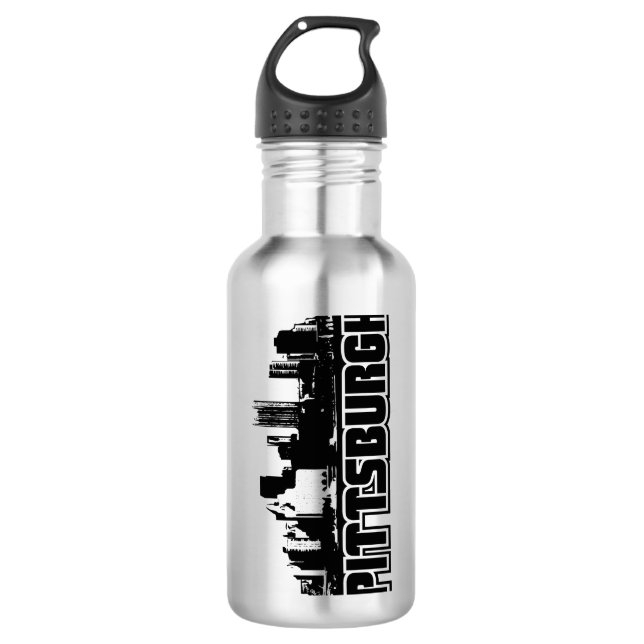 Pittsburgh-Skyline Trinkflasche (Vorderseite)