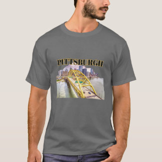 Pittsburgh Skyline und Fort Pitt Bridge T-Shirt