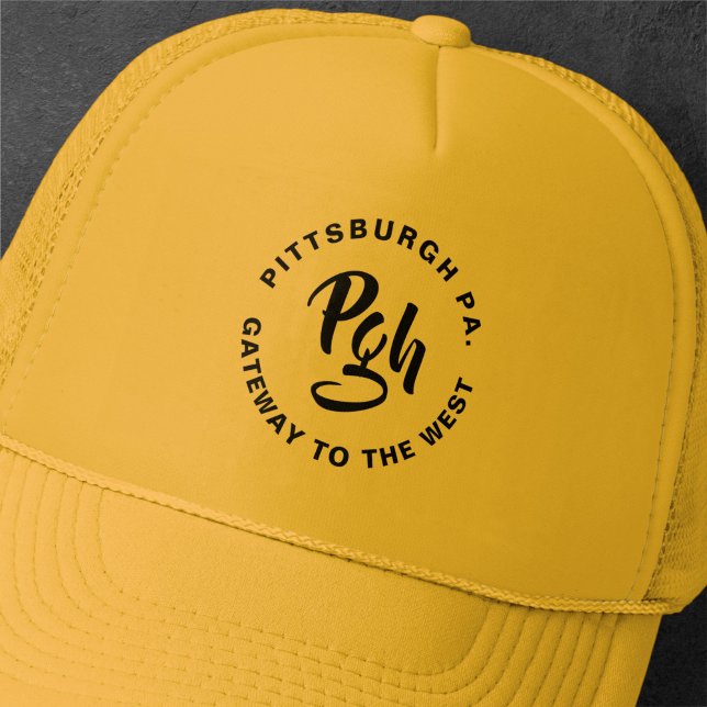 Pittsburgh Steel City Burgh Vintag Trucker Hat Truckerkappe (Von Creator hochgeladen)