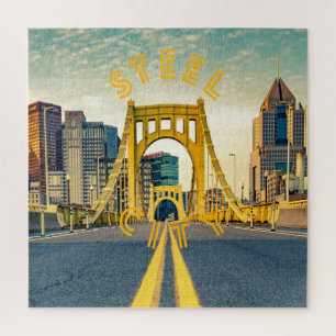 Pittsburgh Steel City Skyline Bridge Pennsylvania 
