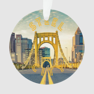 Pittsburgh Steel City Skyline Bridge Pennsylvanie 