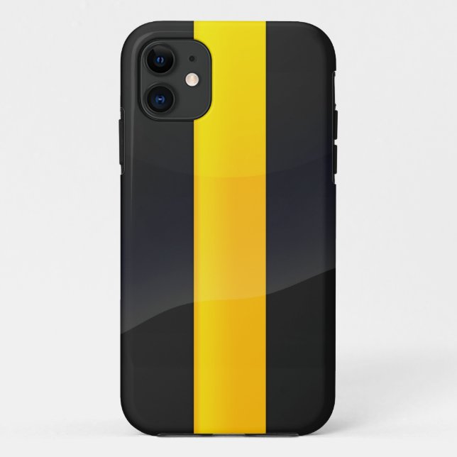 Pittsburgh-Stolz-Schwarzes und Case-Mate iPhone Hülle (Rückseite)