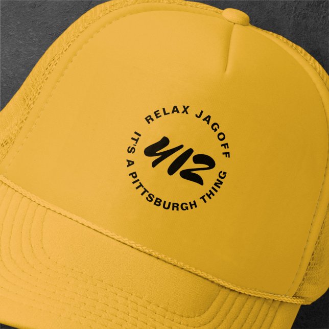 Pittsburgh Thing Burgh City Vintage Trucker Hat Truckerkappe (Von Creator hochgeladen)