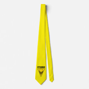 Pittsburgh Totenkopf Krawatte Gelb