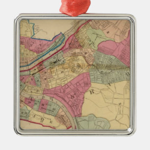 Pittsburgh und Allegheny Ornament Aus Metall