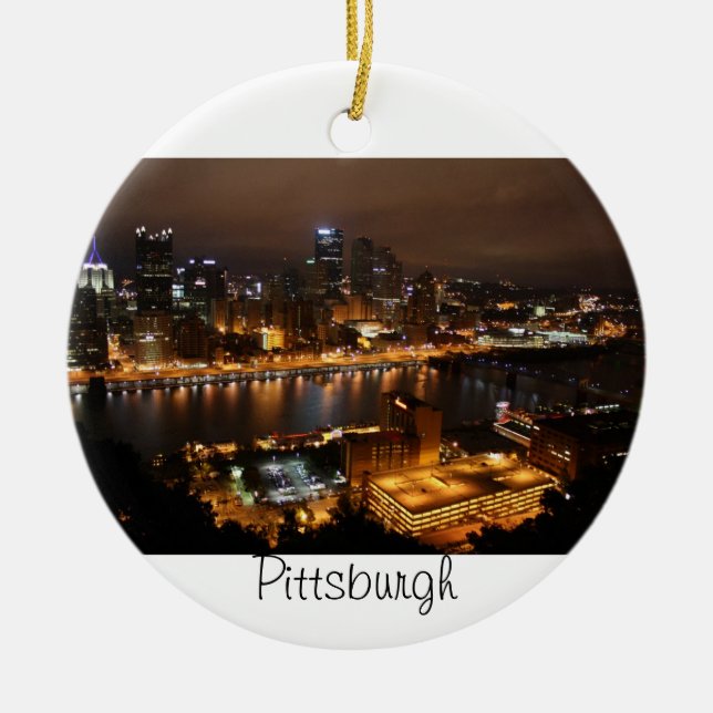 Pittsburgh-Verzierung Keramik Ornament (Vorne)