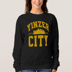 Pittsburgh Yinz Yinzer Stahlstadt Skyline 412 Zuha Sweatshirt