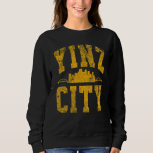 Pittsburgh Yinz Yinzer Stahlstadt Stadtbild 412 Zu Sweatshirt