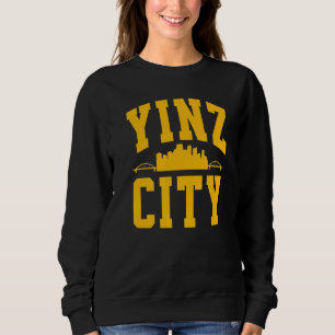Pittsburgh Yinz Yinzer Stahlstadt Stadtbild 412 Zu Sweatshirt