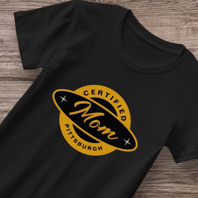 Pittsburgh Zuhause 412 Black Gold Yinzer T - Shirt (Von Creator hochgeladen)