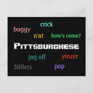 Pittsburghese Postkarte