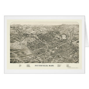 Pittsfield, carte panoramique de mA - 1899