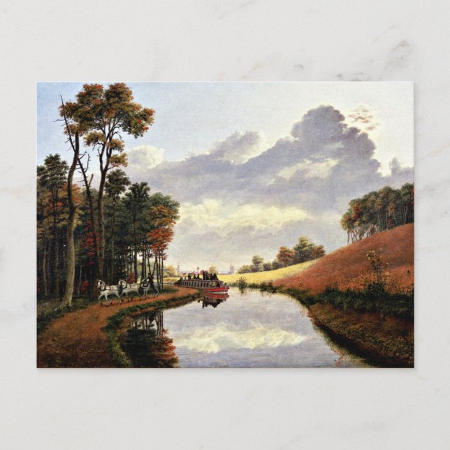 Pittsford auf dem Erie-Kanal Postkarte (Vorderseite)