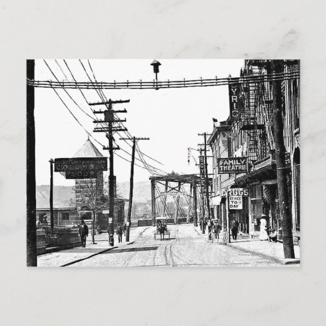 Pittston Pa. Postkarte (Vorderseite)