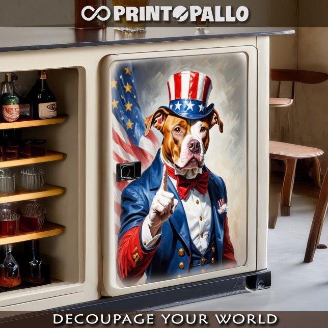 Pitubull als Uncle Sam für den 4. Juli - Seidenpapier (Von Creator hochgeladen)