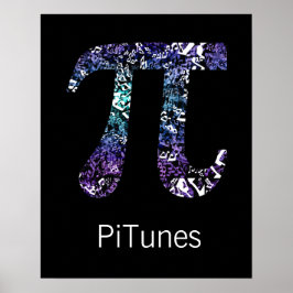 PiTunes ~ Poster de Geek marrant maths et musique