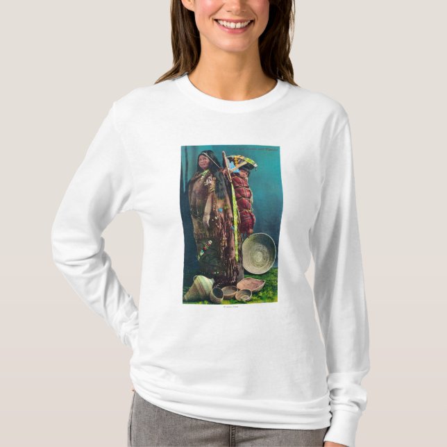 Piuta gebürtige Mutter und Kind in einem Papoose T-Shirt (Vorderseite)
