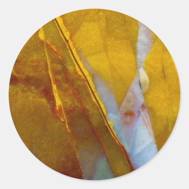 Piute Jasper Runder Aufkleber (Vorderseite)