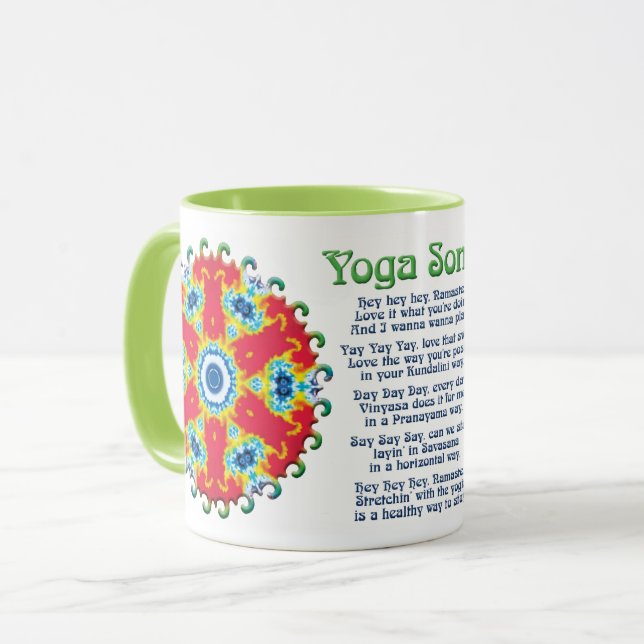 Pivitol Yoga Song Tasse (Vorderseite Links)