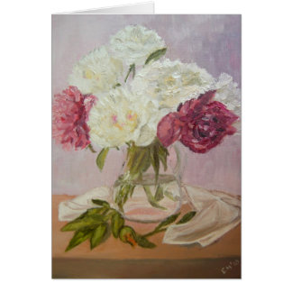 Pivoines - carte postale