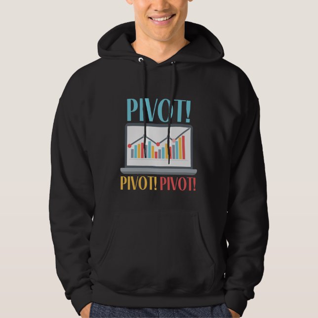 Pivot Analytics Finance Data Science Computer Hoodie (Vorderseite)