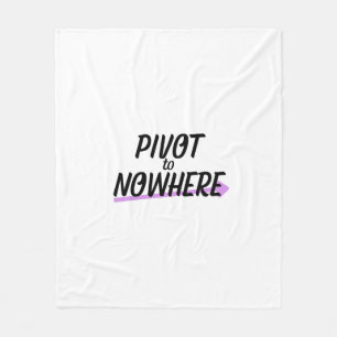 Pivot to Nowhere Minimalistischer übergroßer Softf Fleecedecke