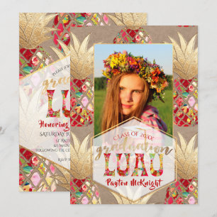 Pix Dezines Aloha Ananas, Abschluss Luau Einladung