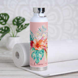 Pix Dezines Blume Tropisches Paradies Trinkflasche