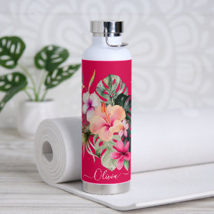 Pix Dezines Blume Tropisches Paradies Trinkflasche
