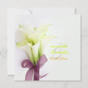 Pix Dezines Bouquet, weiße Lilien Einladung