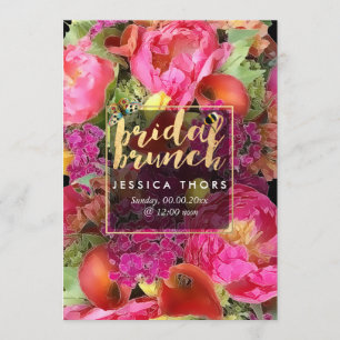 Pix Dezines Bridal Brunch Peonies/Calla Lily Einladung