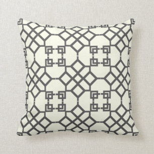 Pix Dezines chinois trellis/dromatische Farben Kissen
