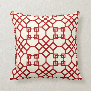 Pix Dezines chinois trellis/dromatische Farben Kissen