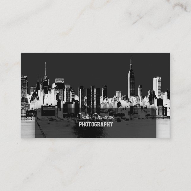 Pix Dezines City Scape, New York Skyline Visitenkarte (Vorderseite)