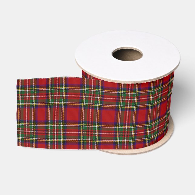 Pix Dezines Clan Stewart Tartan Ripsband (Spule)